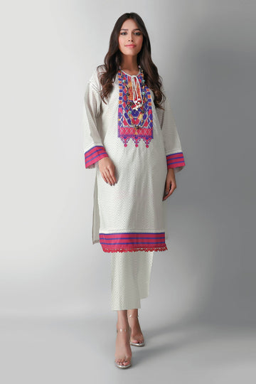 I21312 White Khaadi Autumn Collection 2021